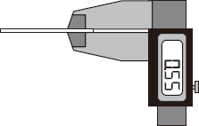 Measure the material thickness